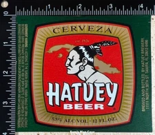 Hatuey Beer Label - FLORIDA
