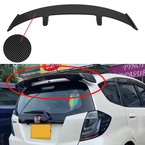 51" Carbon Style ABS Trunk Roof Spoiler Wing Lip  For Honda Fit Jazz Hatchback