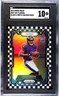 ZAY FLOWERS 2023 Panini Prizm Black & White Checkerboard Prizm RC #307 SGC 10