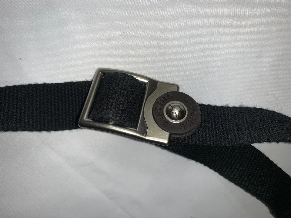 Bolso de Viaje Kipling Vintage Taupe Algodón Lona X Cuerpo Pequeño Interior Crema Usado en Excelente Condición Foto 3 de 4