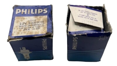 New Genuine Philips 12569, 12V 100/90W Bulb (LOT OF 2)  Fast Shipping 