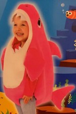 Girls MOMMY SHARK Halloween Costume SOUND Baby Sm 4 6 Fish Talking Purim NEW