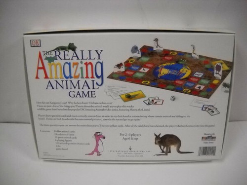 Vintage The Really Amazing Animal Game W/ Fun Facts International Playthings New - Picture 2 of 12