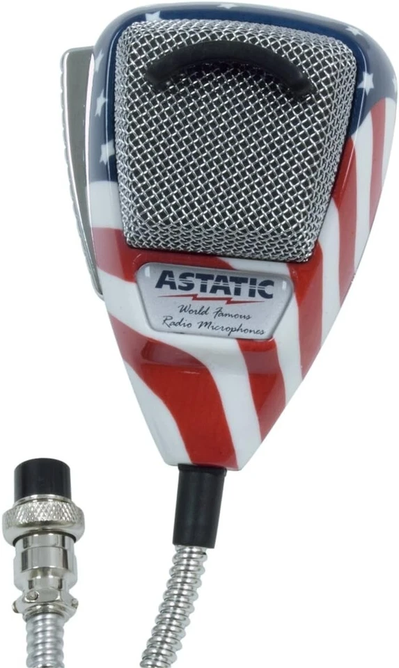 Astatic 636L-USA Theme 4-Pin Noise Cancelling Dynamisches Mikrofon für CB-Funkgeräte - Bild 2 von 3