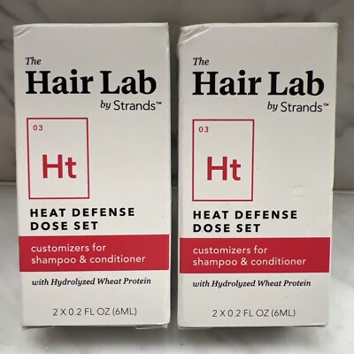 Lot of 2 The Hair Lab HT Heat Defense Dose Set w/ Hydrolyzed Wheat Protein 2 Box
