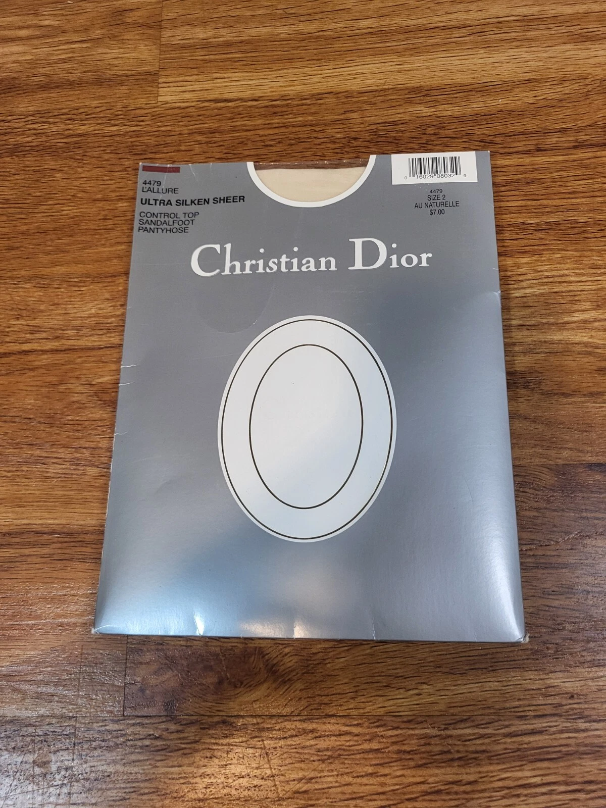 CHRISTIAN DIOR 4479 L'ALLURE Haut ultra soyeux transparent contrôle taille 2 Au Naturelle