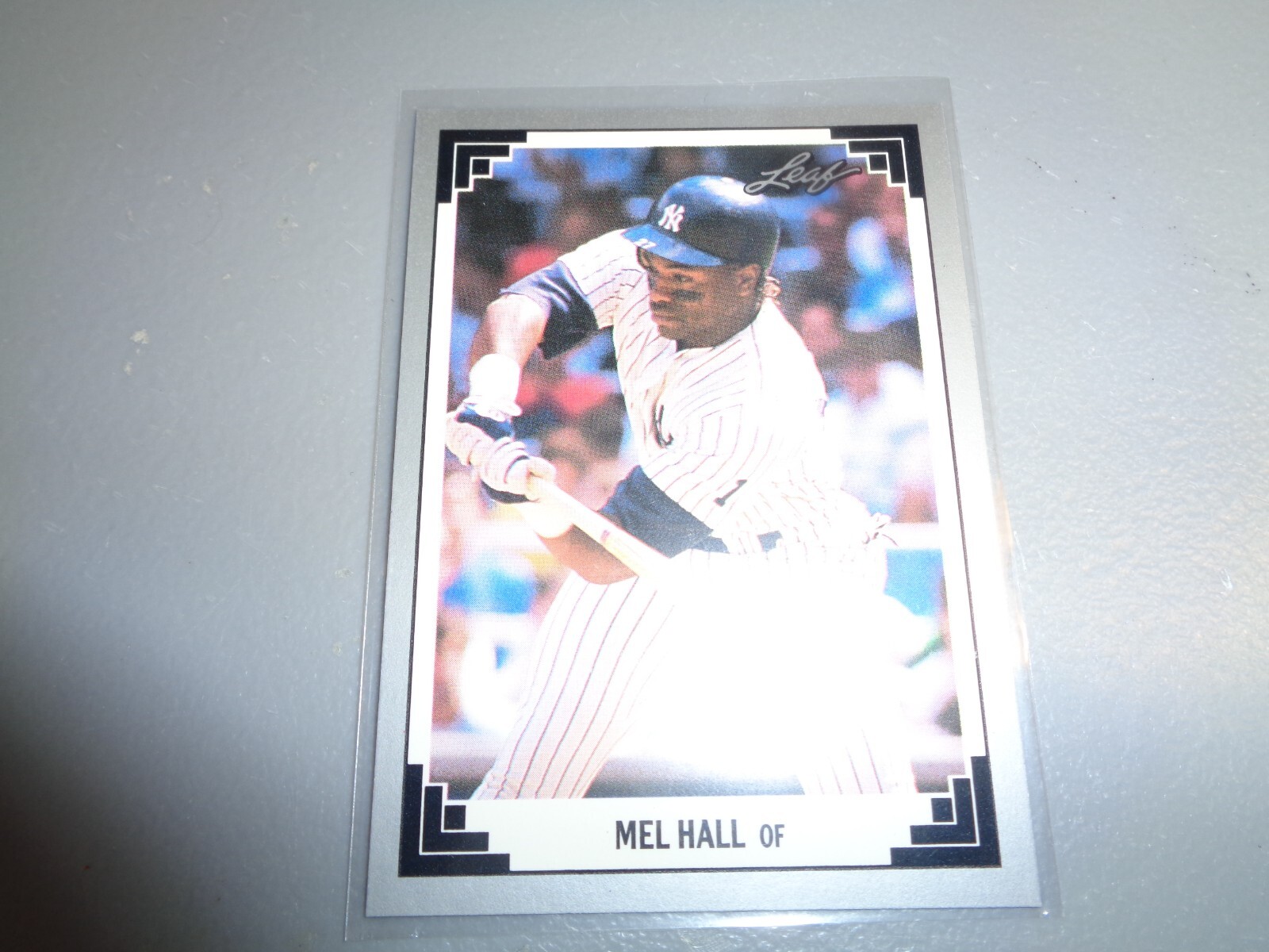 1991 Leaf Mel Hall New York Yankees #283 Baseball Card