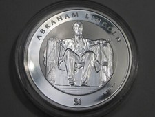 2022 B Virgin Islands 100th Anniv Lincoln Memorial 1 troy oz .999 Silver #19 41.73 per troy oz