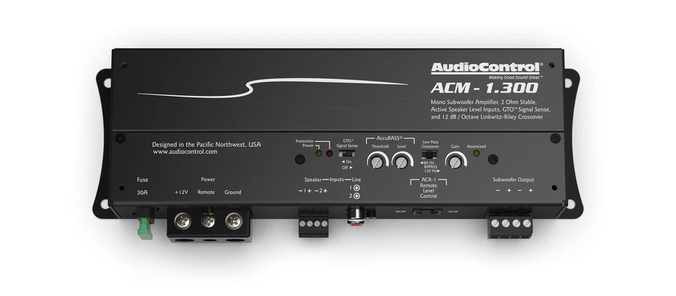AudioControl ACM-1.300, ACM Series Monoblock Class D Micro Amplifier, 300W - Image 3 of 4