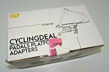 CyclingDeal Bike Bicycle Toe Clips Cage ONLY - Peloton Spin Bike Pedal Adapters