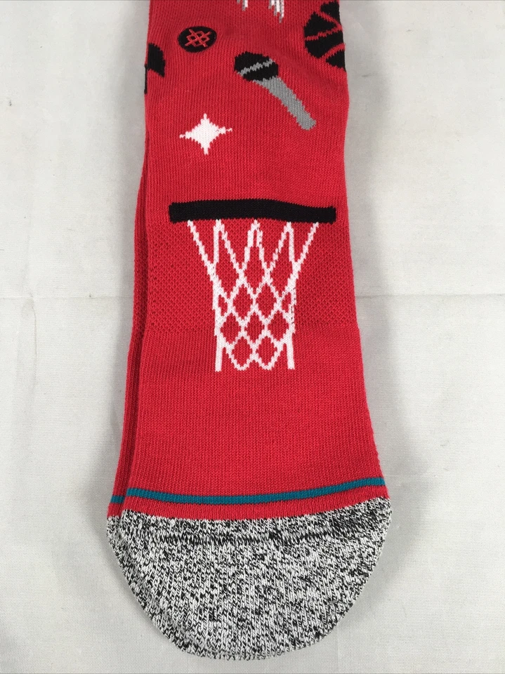 Houston Rockets Landmark Stance Socks NBA Large 9-12 New - Image 2 of 4