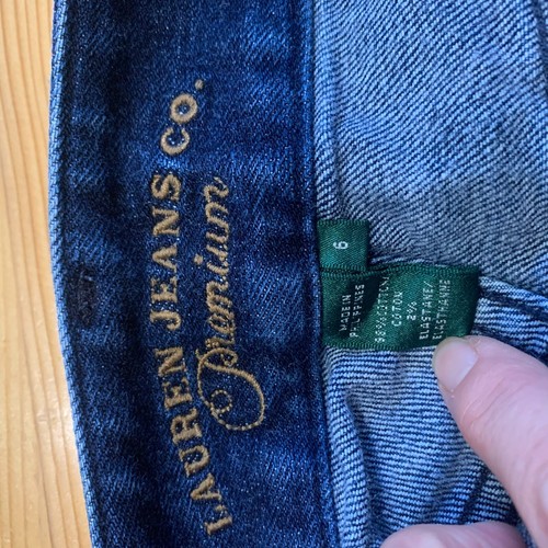 Ralph Lauren Jeans Co. skirt women 6 denim stretch dark wash mini - Picture 5 of 5