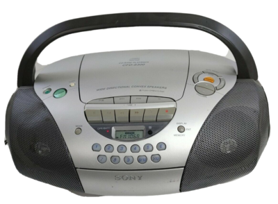 SONY VCDプレーヤー シルバー Sony CD Radio Cassette-Corder Model CFD-S300 W/Wide Directional