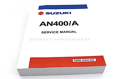 スズキ バーグマン400 (AN400A) サービスマニュアル Service Manual Repair Maintenance Book Burgman AN400/A 18-24 OEM