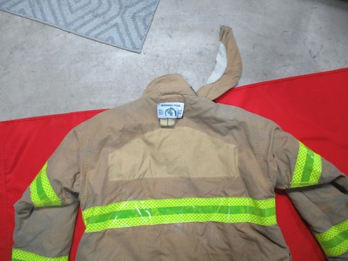 MFG 2013 MORNING PRIDE 44 x 28/34 x 33.5 Firefighter Turnout Bunker COAT JACKET - Picture 14 of 15