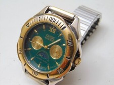 Vintage 1997 GUESS Waterpro Day/Night Men's Watch Day/Date 50M WR w/ New Battery
