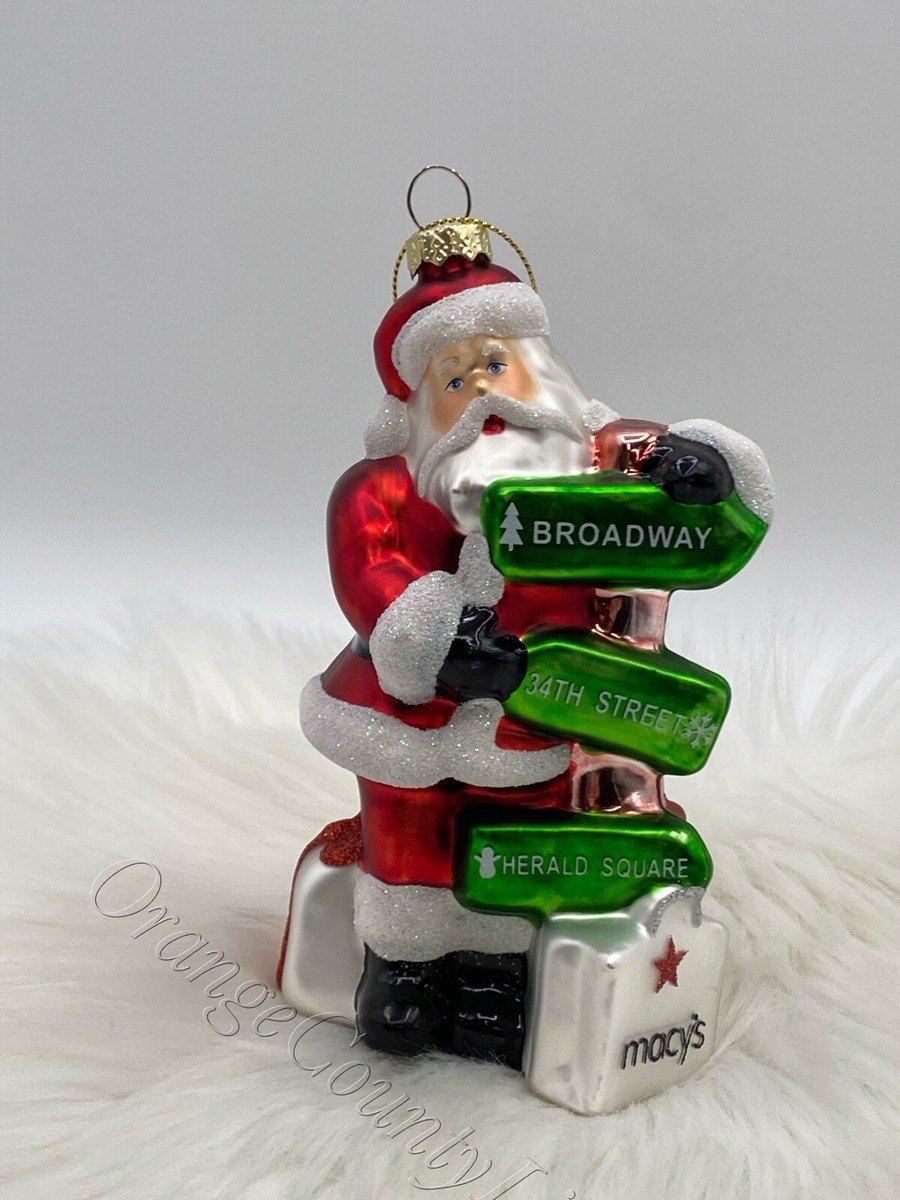 Holiday Lane New York Santa Ornament Macy's Exclusive Christmas Broadway  34th St