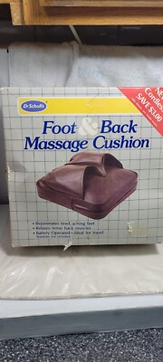 Dr. Scholls Foot And Back Massage Cushion Battery Operated  ( No Batteries...