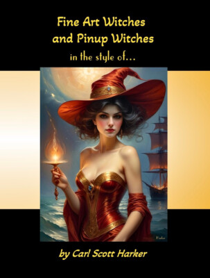 Fine Art Witches and Pinup Witches by Carl Harker Trade Paperback 1st Edition