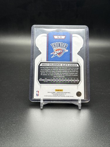 Shai Gilgeous-Alexander 2023-24 Panini Crown Royale Crystal Bronze #85 SSP MVP! - 第 2/2 張圖片
