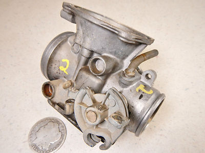 86 HONDA NIGHTHAWK CB700SC CA EMISSIONS LEFT CARBURETOR BODY HOUSING #2