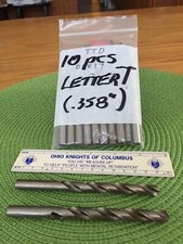 LETTER "T"-(.358) JL  JOBBER LENGTH DRILL--SUB FOR 23/64"