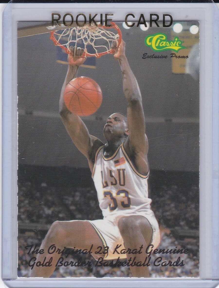 SHAQUILLE O'NEAL ROOKIE CARD Classic RARE PROMO BASKETBALL