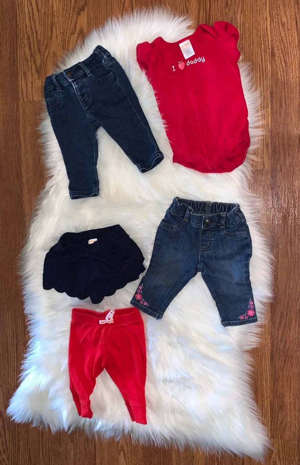 Lot of 5 Gymboree Baby Girl 36 Month Jeans One Piece Shorts Pants