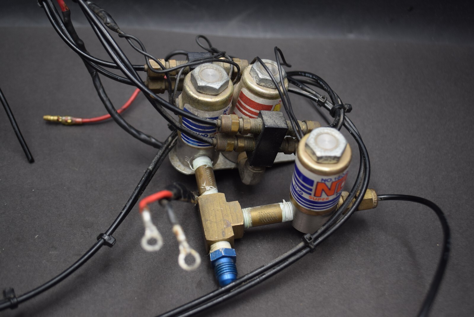 Dragbike KZ GS NOS Nitrous / Fuel / Purge Solenoids w/Lines Suzuki GSXR