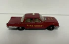 Nice Matchbox Lesney #59 Ford Fairlane Fire Chief's Car 1963