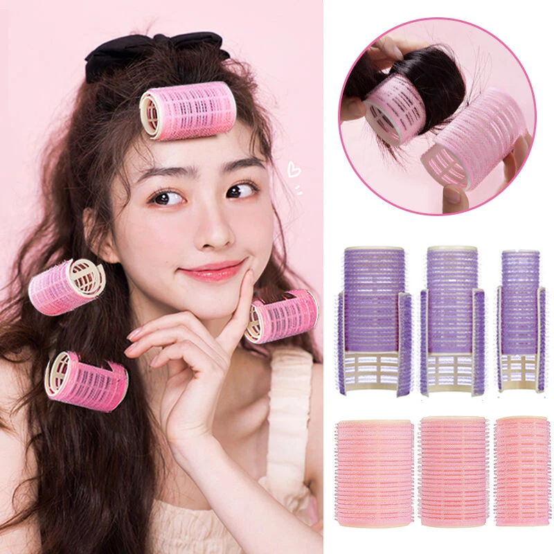 Self adhesive Hair Curlers Hair Rollers Lazy Bangs Curler Heatless Curling Rod
