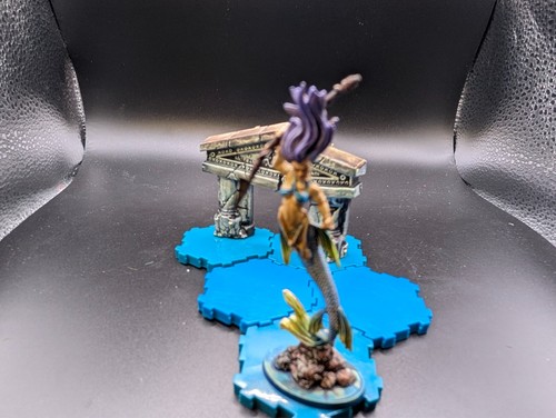 Bien pintado Sirena Guerrero Doncella DND Fantasía Miniatura (Grande) - Imagen 4 de 5