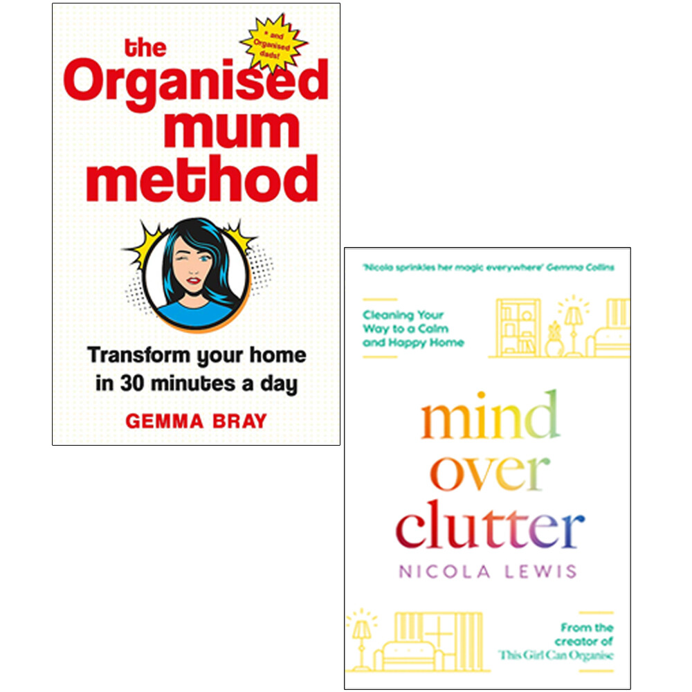 The Organised Mum Method,Mind Over Clutter 2 Books Collection Set NEW