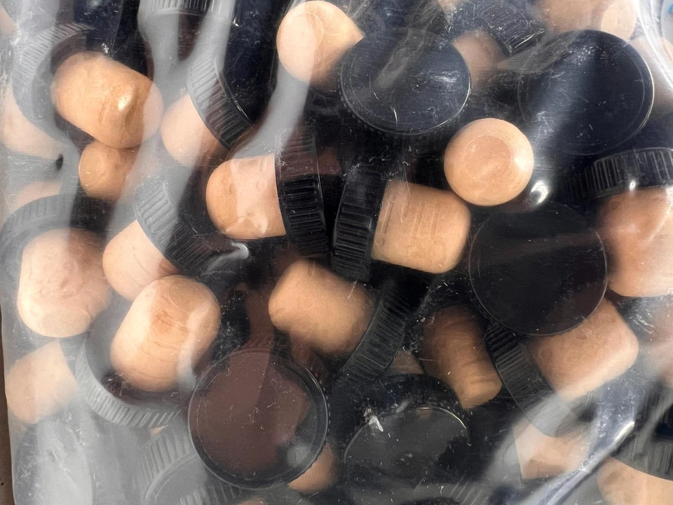 1250 piezas Tapi 19,5 mm corchos sintéticos reutilizables para botellas de vino aceite vinagre cerveza Foto 3 de 4