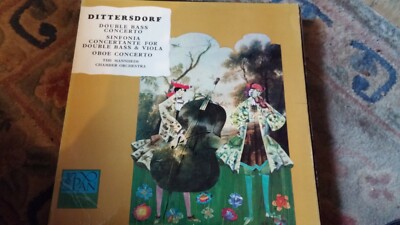 Mannheim Chamber Orchestra,''Dittersdorf:Double Bass Concerto'' vinyl LP-PAN 6002