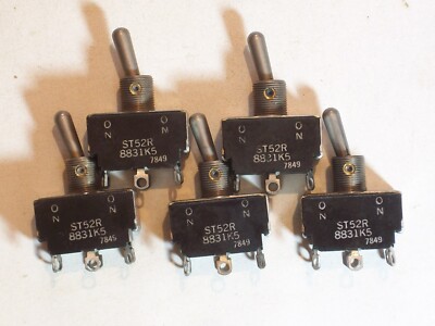 Electric TOGGLE SWITCH SNAP BACK CROUSE-HINDS CH ST52R 8831K5 6 TERMINALS MOMENT