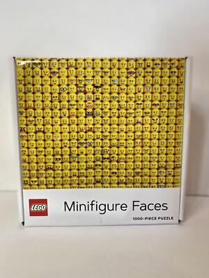 New Lego Minifigure Faces 1000 Piece Jigsaw Puzzle 25x20