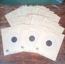 Vintage K-MART Slow Fire Pistol Paper Targets~Shooting Hunting NRA B1 6"x7" 20pc