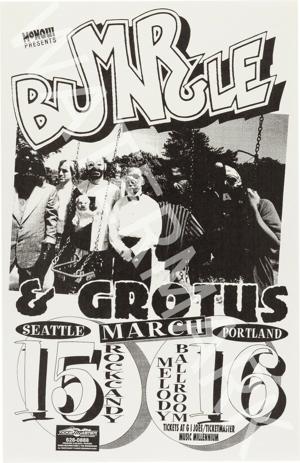 Mr Bungle - Grotus - 1990s Vintage Music Poster