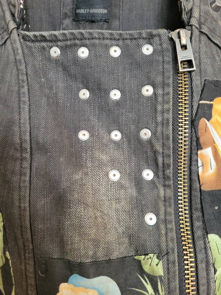 Parafusos personalizados HARLEY DAVIDSON EMBELEZADOS VACAS-PAINÉIS FLORAIS FABULOSOS TAMANHO G-XL - Imagem 3 de 4