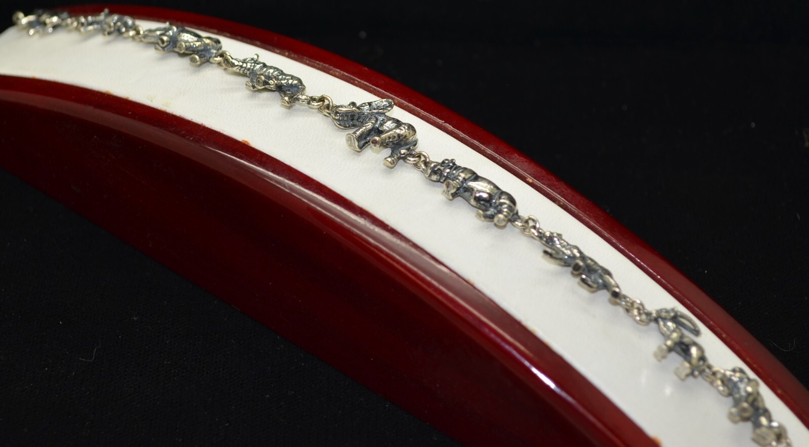 Sterling Silver Fun Patterned Animal Bracelet #FM… - image 2