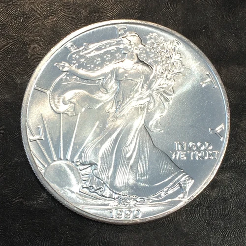 1990 Uncirculated American Silver Eagle US Mint Issue 1oz Pure Silver #N899