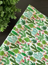 SEDONA CACTUS Design Print Tissue Paper Sheets Choose Size & Package Amount