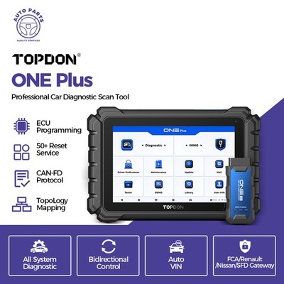  2026  TOPDON ONE Plus 50+ Service Reset All-System OBD2 Diagnostic Scanner