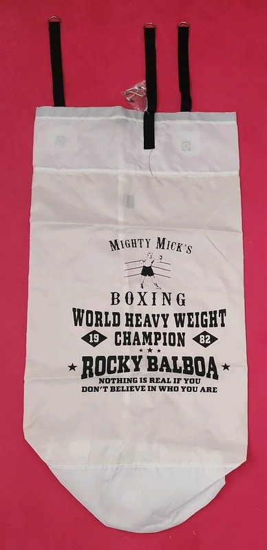 New "Mighty Mick's/Rocky Balboa" Punching Bag Makes A Great Laundry Bag