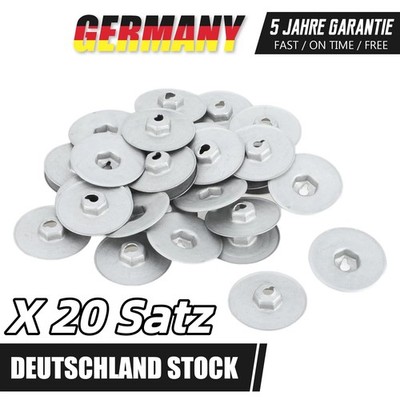 20x Hitzeschutz Befestigungs Blechmutter Clips 30mm für BMW MINI 07146949380 DE