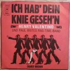 Vinyl Single 7 Henry Valentino Ich  hab' Dein Knie gesehen Vinyl EX washed