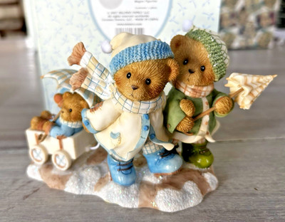 SIGNED Cherished Teddies Tom Jean & Eric Winter Upon Us Love Keeps Us Warm NIB