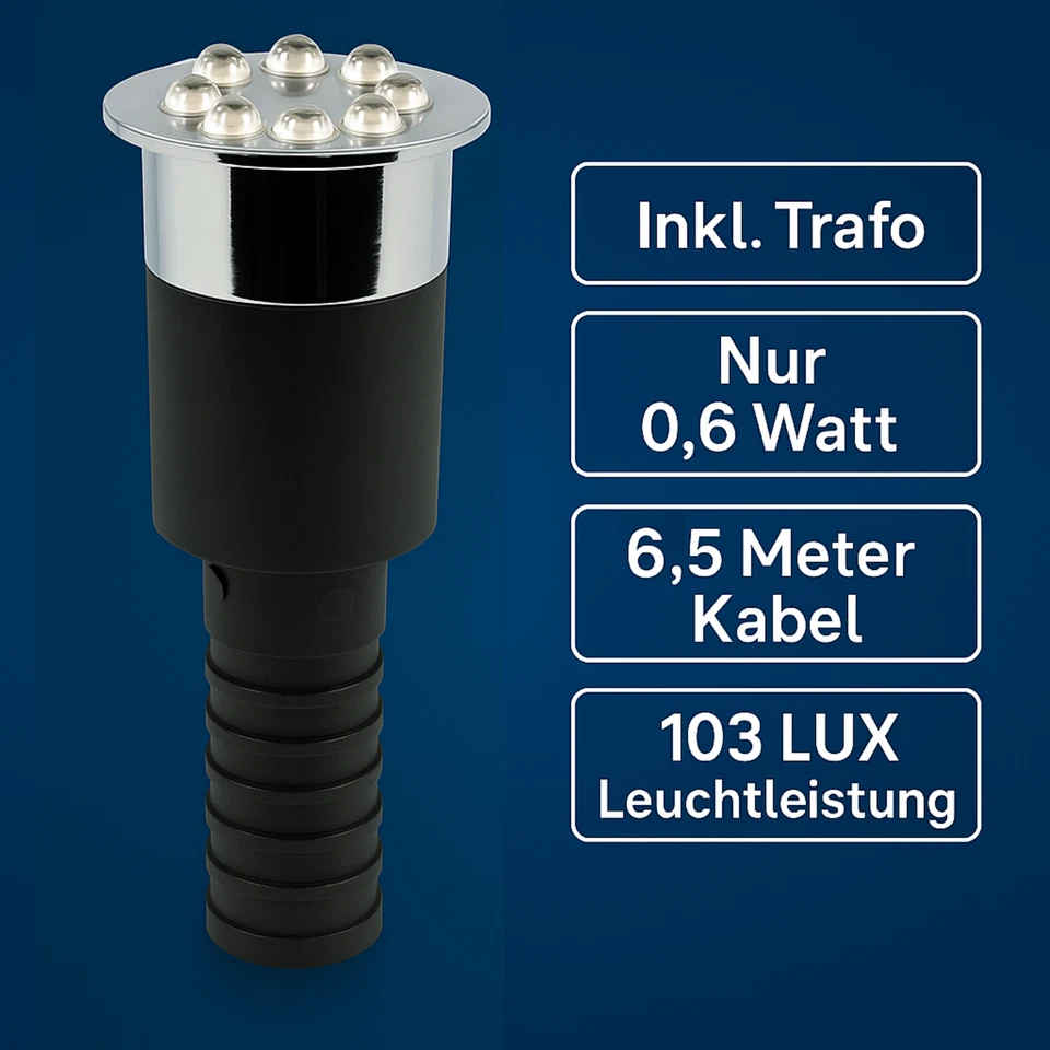 Wasserspielleuchte, LED Ring Brunnen, Wasserspielbeleuchtung, Unterwasserlicht - Bild 2 von 4