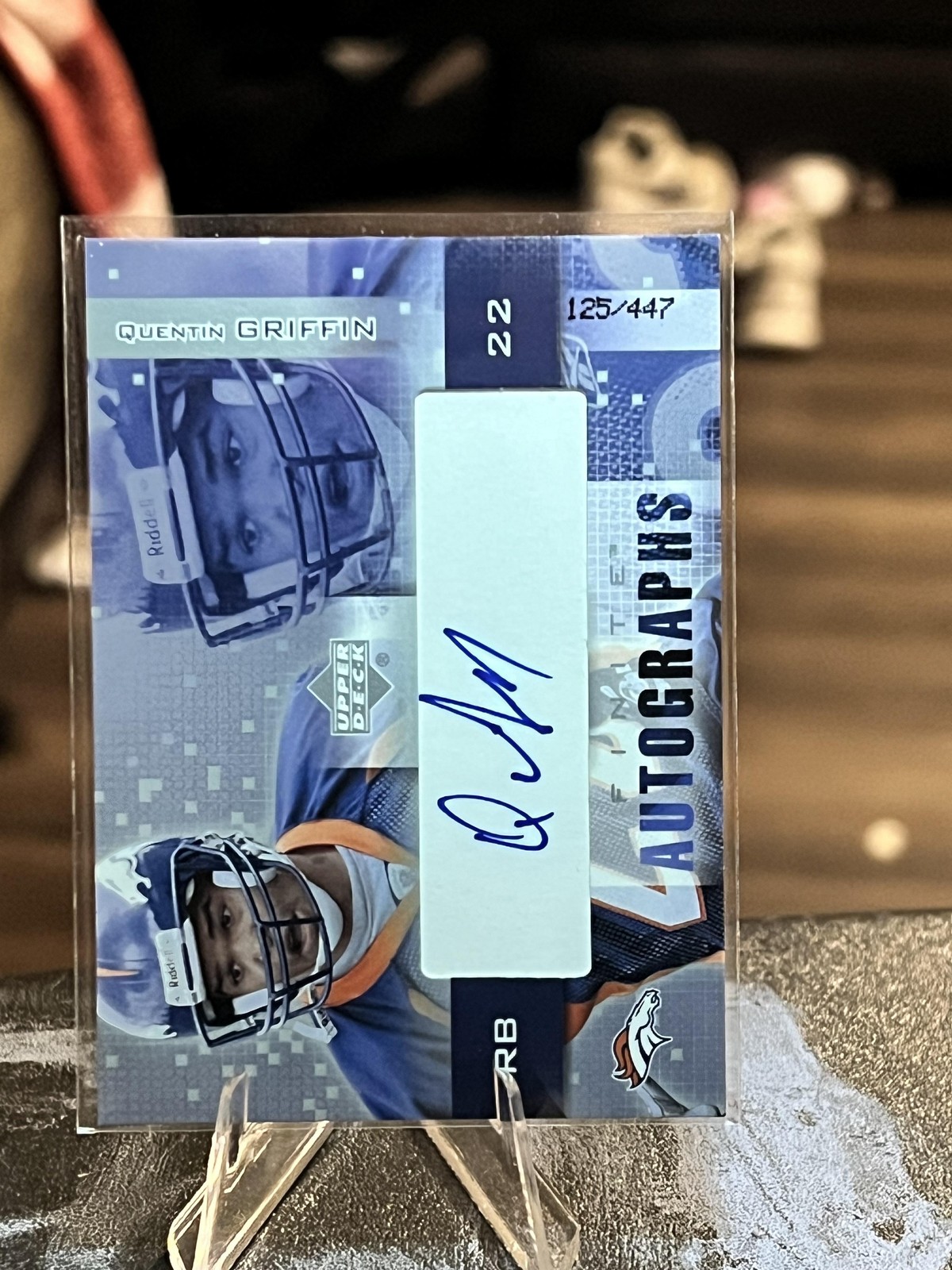 Quentin Griffin Upper Deck Finite Autographs #FAQG Base